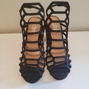 Vince Camuto inspired Black caged heels